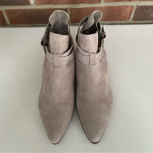 Steve Madden Womens Defiant Grey Suede Pointed Toe Ankle Boots Size US 9 M - Picture 2 of 9